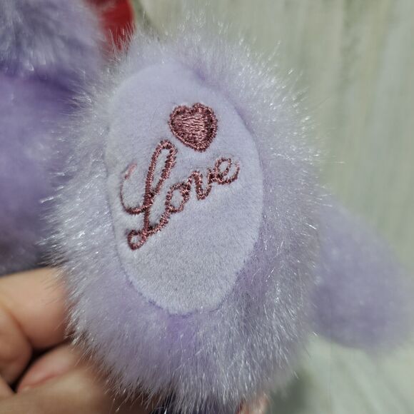 Russ Berrie Aphrodite Purple Teddy Bear Plush Love Paw Stuffed Animal Toy Gift - Picture 6 of 12